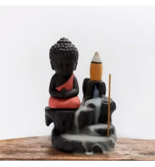 Подставка под благовония Back Flow «Будда» розовый (12×8×6.5 см) купить в интернет магазине подарков ПраздникШоп