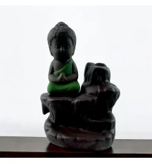 Подставка под благовония Back Flow «Будда» зеленый (12×8×6.5 см) купить в интернет магазине подарков ПраздникШоп