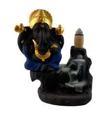 Подставка под благовония Back Flow «Ганеша» синий (11.2×9.5×6 см) купить в интернет магазине подарков ПраздникШоп