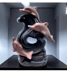 Подставка под благовония Back Flow «Дельфины» (15×12×7.5 см) купить в интернет магазине подарков ПраздникШоп