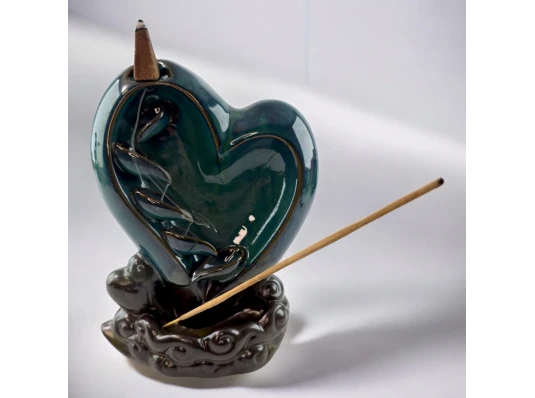 Подставка под благовония Back Flow «Сердце гармонии» (13.5×7.5×17.5 см) купить в интернет магазине подарков ПраздникШоп