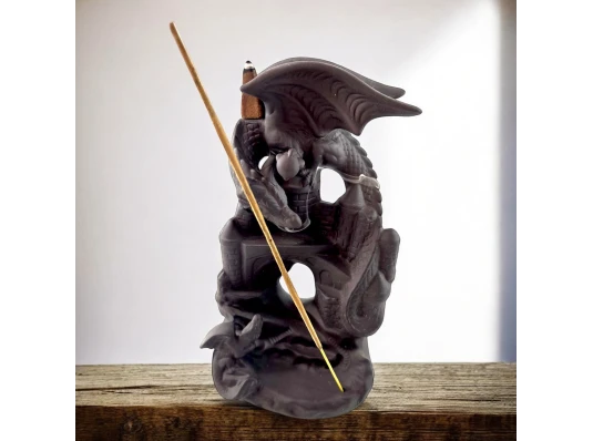 Подставка под благовония Back Flow «Огненный дракон» (11×8.5×19.5 см) купить в интернет магазине подарков ПраздникШоп