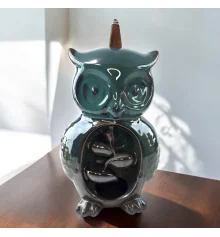 Подставка под благовония Back Flow «Мудрая Сова» (11×11×16.5 см) купить в интернет магазине подарков ПраздникШоп