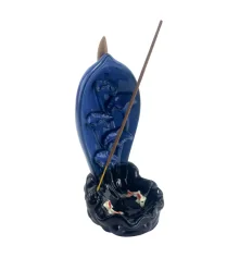 Подставка под благовония Back Flow «Лесная идиллия» синяя (19×11×9.8 см) купить в интернет магазине подарков ПраздникШоп