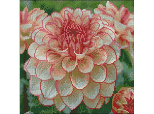 Алмазная картина Яркий георгин 30х30 (FZ3030-08) купить в интернет магазине подарков ПраздникШоп