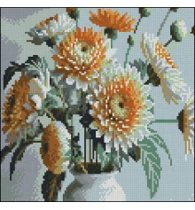 Алмазная картина Оранжевые цветы 30х30 (FZ3030-10) купить в интернет магазине подарков ПраздникШоп