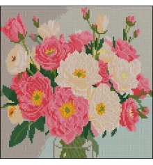 Алмазная картина Розовый букет 30х30 (FZ3030-11) купить в интернет магазине подарков ПраздникШоп