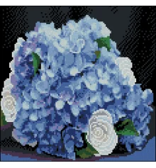 Алмазная картина Нежные гортензии 30х30 (FZ3030-12) купить в интернет магазине подарков ПраздникШоп