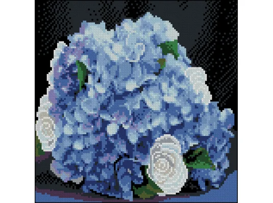 Алмазная картина Нежные гортензии 30х30 (FZ3030-12) купить в интернет магазине подарков ПраздникШоп