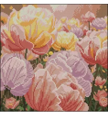 Алмазная картина Нежные тюльпаны 30х30 (FZ3030-13) купить в интернет магазине подарков ПраздникШоп