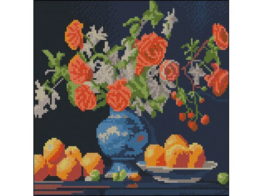 Алмазная картина Апельсины и цветы 30х30 (FZ3030-14) купить в интернет магазине подарков ПраздникШоп