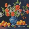 Алмазная картина Апельсины и цветы 30х30 (FZ3030-14)