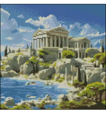 Алмазная картина Древний город 30х30 (FZ3030-16) купить в интернет магазине подарков ПраздникШоп