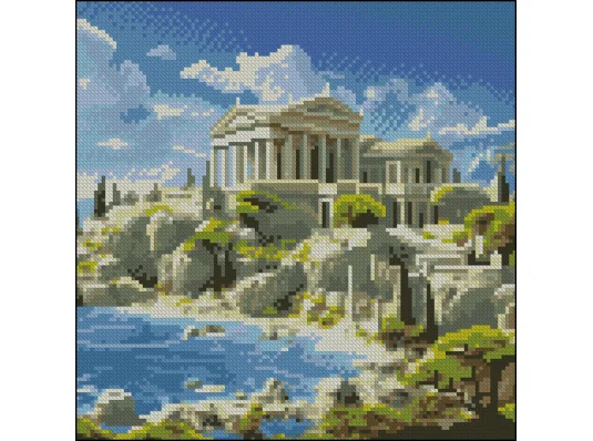 Алмазная картина Древний город 30х30 (FZ3030-16) купить в интернет магазине подарков ПраздникШоп