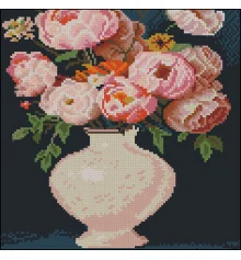 Алмазная картина Букет розовых цветов 30х30 (FZ3030-19) купить в интернет магазине подарков ПраздникШоп