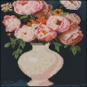 Алмазная картина Букет розовых цветов 30х30 (FZ3030-19)