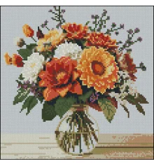 Алмазная картина Осенний букет 30х30 (FZ3030-20) купить в интернет магазине подарков ПраздникШоп