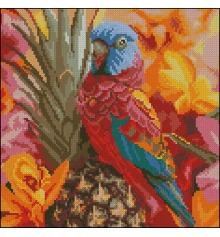 Алмазная картина Тропический попугай 30х30 (FZ3030-22) купить в интернет магазине подарков ПраздникШоп