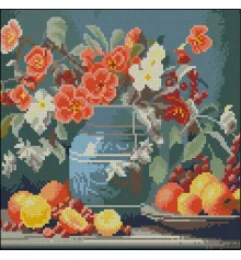 Алмазная картина Цветы и фрукты 30х30 (FZ3030-23) купить в интернет магазине подарков ПраздникШоп