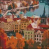 Алмазна картина Осіннє місто 30х30 (FZ3030-27)