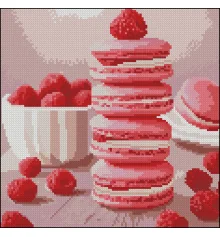 Алмазная картина Малиновые макароны 30х30 (FZ3030-33) купить в интернет магазине подарков ПраздникШоп