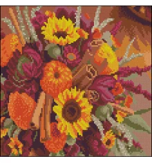 Алмазная картина Осенний букет 30х30 (FZ3030-37) купить в интернет магазине подарков ПраздникШоп