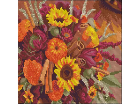 Алмазная картина Осенний букет 30х30 (FZ3030-37) купить в интернет магазине подарков ПраздникШоп