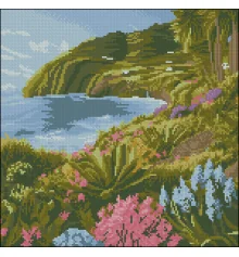Алмазная картина Побережье на острове 30х30 (YZ3030-05) купить в интернет магазине подарков ПраздникШоп
