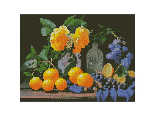 Алмазная картина Натюрморт с апельсинами 30х40 (FZ3040-02) купить в интернет магазине подарков ПраздникШоп