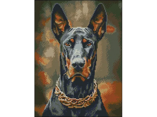 Алмазная картина Королевский доберман 30х40 (FZ3040-05) купить в интернет магазине подарков ПраздникШоп