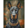 Алмазная картина Королевский доберман 30х40 (FZ3040-05)