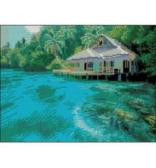 Алмазная картина Яркий остров 30х40 (FZ3040-09) купить в интернет магазине подарков ПраздникШоп