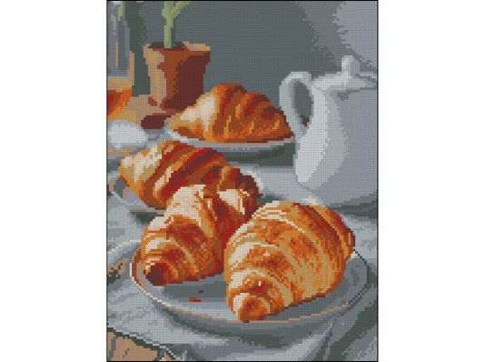 Алмазная картина Утренние круасаны 30х40 (FZ3040-12) купить в интернет магазине подарков ПраздникШоп