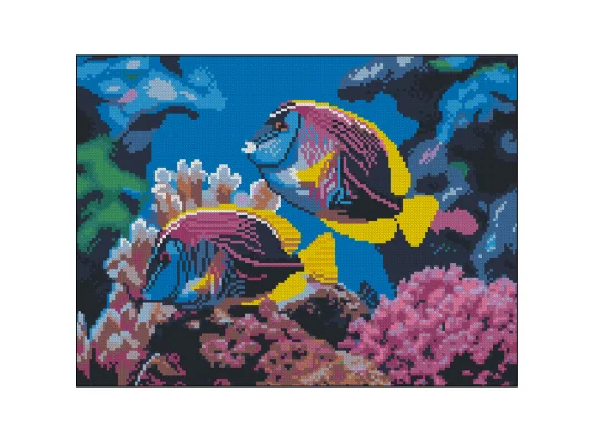 Алмазная картина Коралловые рыбки 30х40 (FZ3040-18) купить в интернет магазине подарков ПраздникШоп