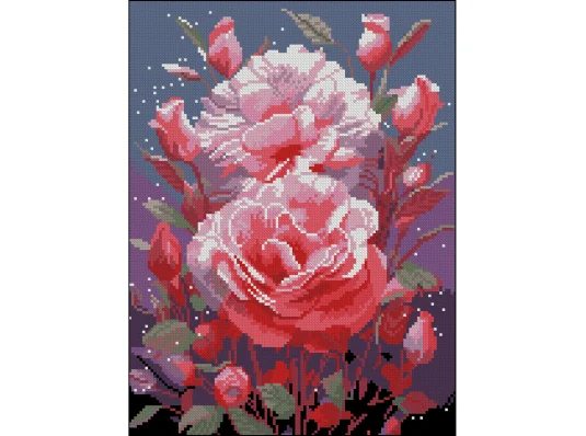 Алмазная картина Яркие розы 30х40 (FZ3040-20) купить в интернет магазине подарков ПраздникШоп