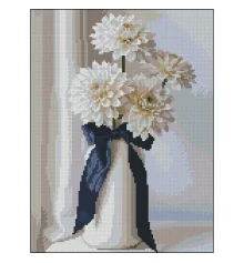 Алмазная картина Белые георгины 30х40 (FZ3040-21) купить в интернет магазине подарков ПраздникШоп