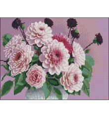 Алмазная картина Георгины в вазоне 30х40 (FZ3040-22) купить в интернет магазине подарков ПраздникШоп