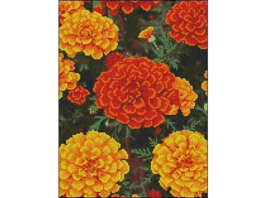 Алмазная картина Огненные бархатцы 30х40 (FZ3040-24) купить в интернет магазине подарков ПраздникШоп