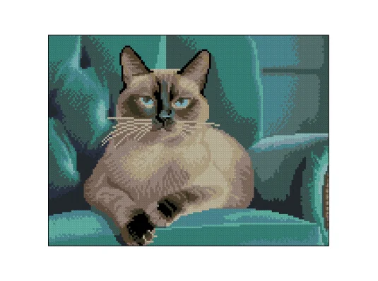 Алмазная картина Сиамская кошка 30х40 (FZ3040-30) купить в интернет магазине подарков ПраздникШоп