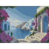 Алмазная картина Греческое побережье 30х40 (FZ3040-33)