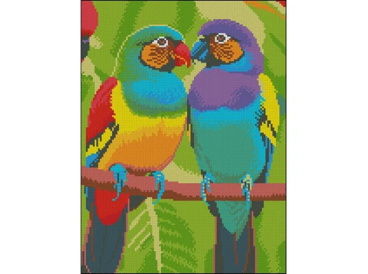 Алмазная картина Пара птиц 30х40 (FZ3040-37) купить в интернет магазине подарков ПраздникШоп