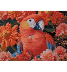 Алмазная картина Красный попугай 30х40 (FZ3040-40) купить в интернет магазине подарков ПраздникШоп