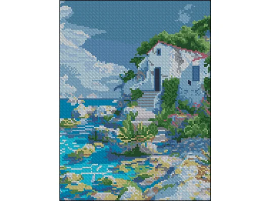 Алмазная картина Дом у моря 30х40 (ZAV3040-57) купить в интернет магазине подарков ПраздникШоп