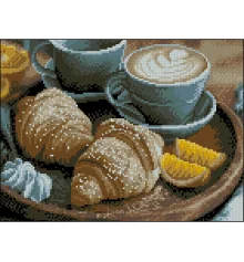 Алмазная картина Капучино и круассаны 30х40 (ZAV3040-58) купить в интернет магазине подарков ПраздникШоп