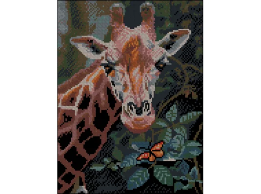 Алмазная картина Жирафа и бабочка 30х40 (ZAV3040-63) купить в интернет магазине подарков ПраздникШоп