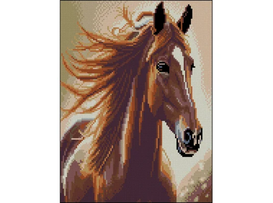 Алмазная картина Величественный конь 30х40 (ZAV3040-65) купить в интернет магазине подарков ПраздникШоп