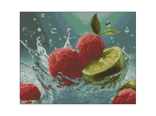 Алмазная картина Малиново-лаймовый фреш 40х50 (ZAV4050-47) купить в интернет магазине подарков ПраздникШоп