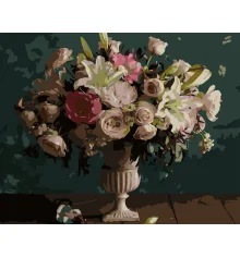 Картина по номерам Роскошный светлый букет 40х50 (VG022) купить в интернет магазине подарков ПраздникШоп