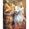Картина по номерам Белый и рыжий кот 40Х50 (VG026)