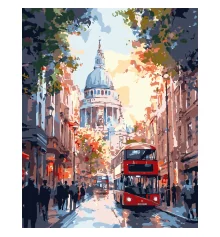 Картина по номерам Цветной город 40Х50 (VG028) купить в интернет магазине подарков ПраздникШоп